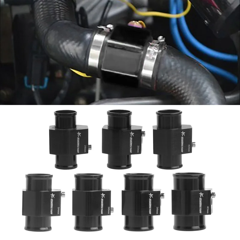 

28-40mm Water Temp Temperature Joint Pipe Gauge Radiator Hose Adapter