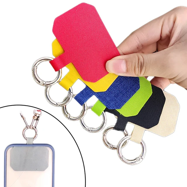 Mobile Phone Lanyard Clip Patch Fixed Metal Clasp Pendant for Iphone  Samsung Anti-lost Durable Universal