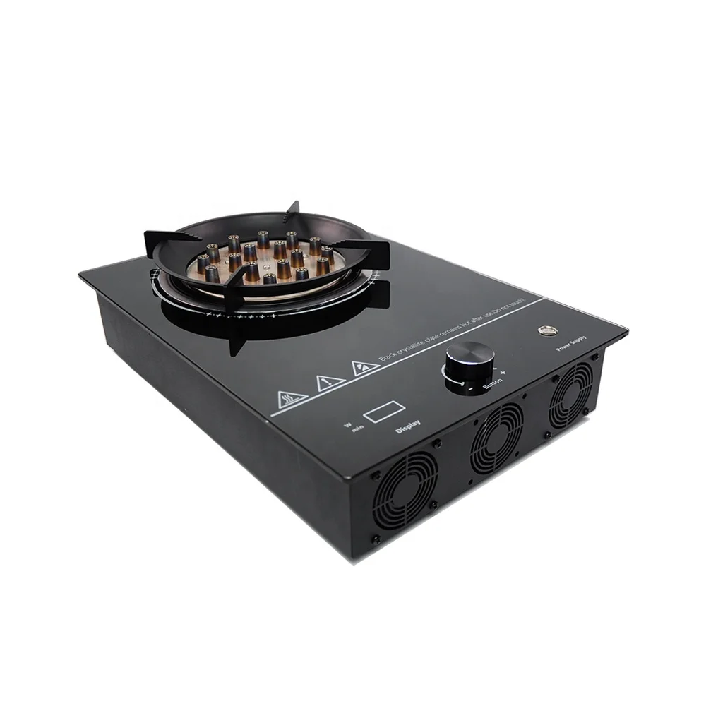 3000W Plasma Electric Flame Stove Glasses Cooktop Multiple Safety Protection No Gas Needed Play and Plug for Camping RV Home 5