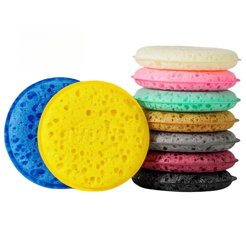 Round edged high foam sponge for kitchen cleaning, dishwashing, brushing pots, seaweed sponge blocks