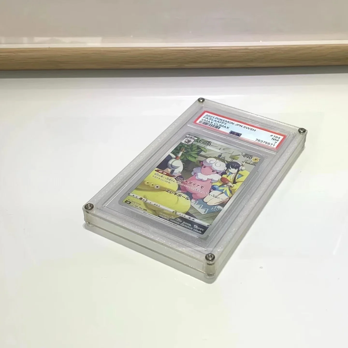 

Colorful Acrylic Anime PTCG Pokemon PSA Rating Card Brick Display Double-sided Transparent Protective Shell Card Not Included