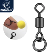 DNDYUJU 50-100pcs 매트 블랙 낚시 잉어 회전 낚시 Chod 머리 Ronnie Rig 액세서리 잉어 낚시 태클 낚시