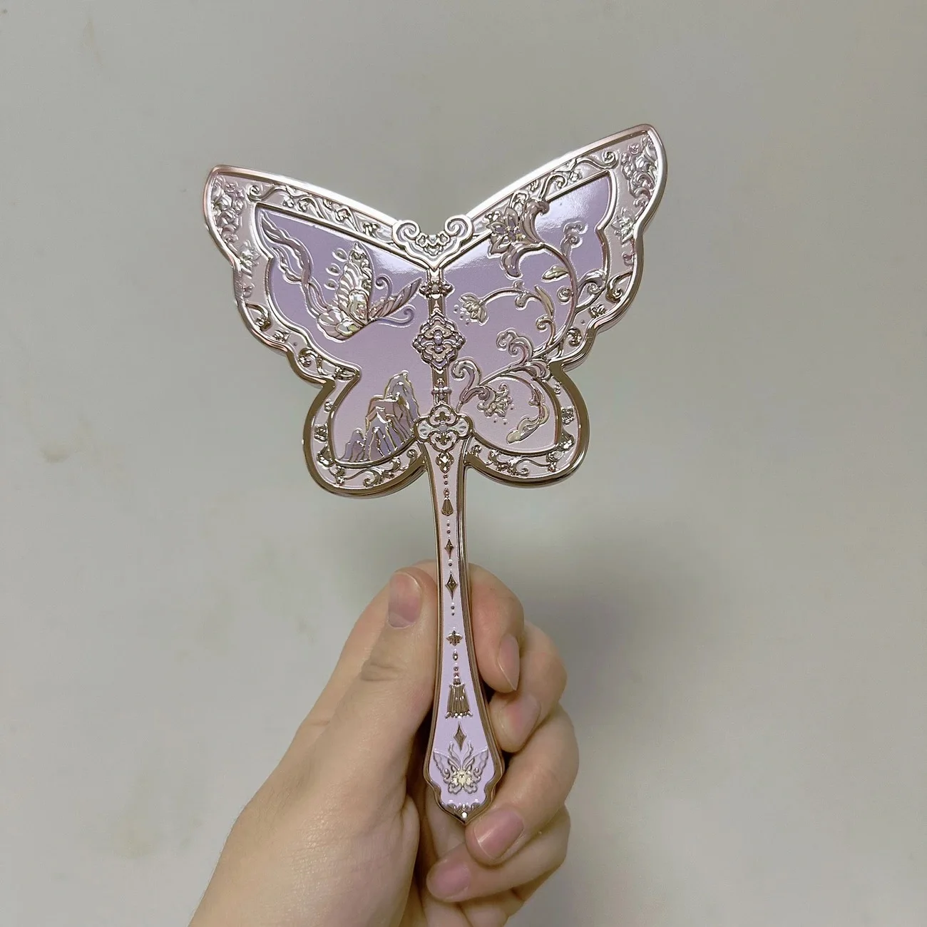 מראה ידנית של מלאך קטן סדרת לילה של פרחים יודעים מראה תות קופיד תכשיטי מראות קטנות