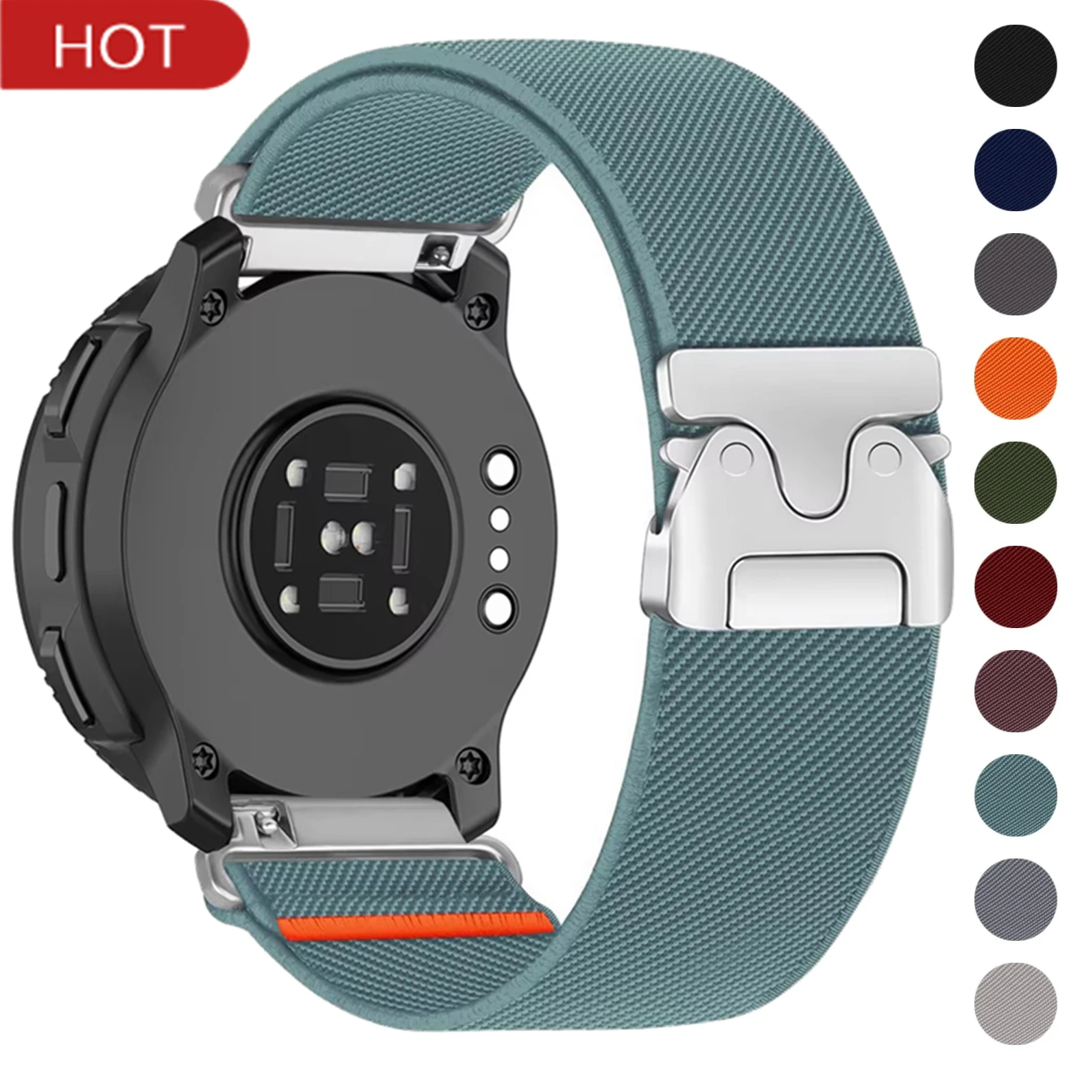 Durable Nylon Strap 22mm - Versatile Replacement Watchband Bracelet