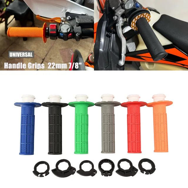 Motorcycle Grips 7/8" 22mm Hand Grip W/ The Snap-on Cam For KTM SX EXC EXC-F 150-500 SX50 SX65 Lock-on Grips Dirt Bike Handlebar