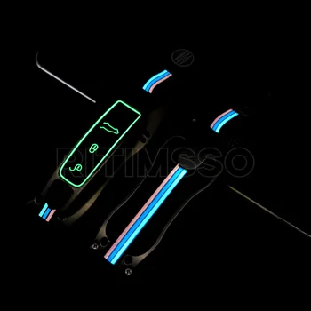 Lega Silicone chiave Auto protettore caso chiave Fob sacchetto di copertura per Porsche Macan 911 Panamera Cayenne Carrera Taycan accessori Auto - Lega Silicone chiave Auto protettore caso chiave Fob sacchetto di copertura per Porsche Macan 911