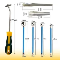 Kit de calfeutrage 8 pièces, outil de déjointage, outil de réparation des joints de carrelage, outil de déjointage pour les joints muraux, outil de nettoyage du ciment 6