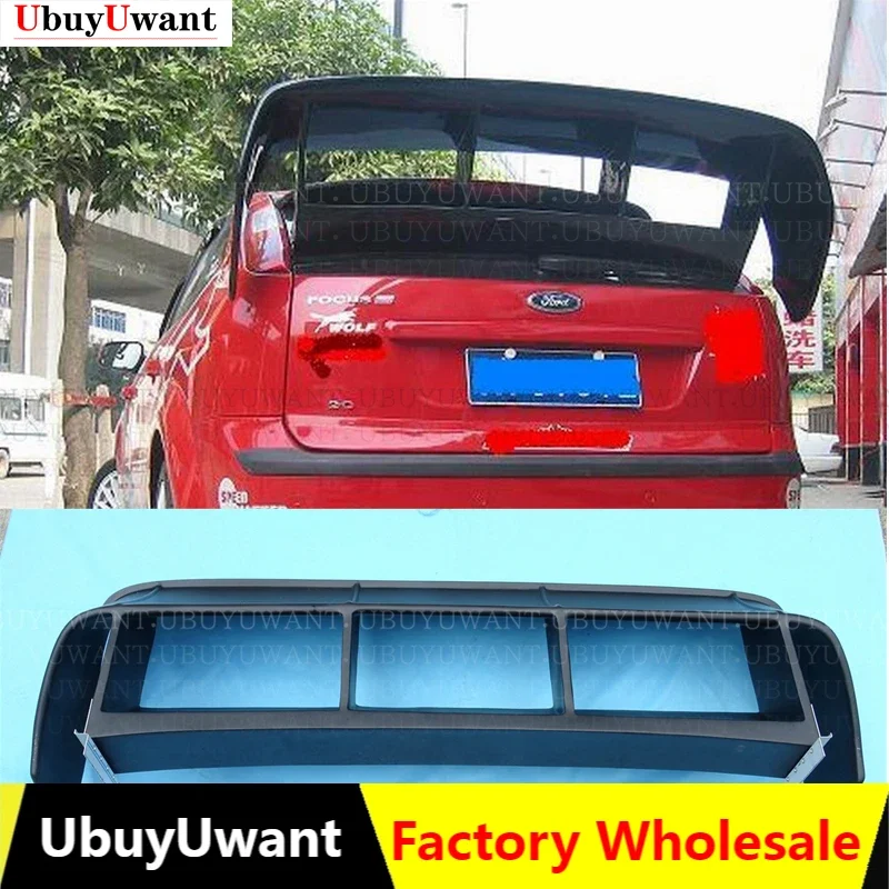 

Fit For Ford Focus WRC Style Car Spoiler 2005-2007 Modified FRP Fiber Rear Wing Trunk Lip Spoilers Car Tail Wing Decoration