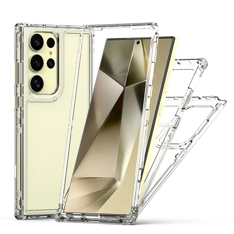 Enhanced Clear Transparent Phone Case - Shockproof Dual Layer Design