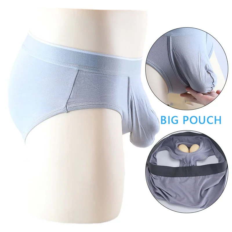 

Man Bulge Pouch Underwear Big Egg Boxers with Amazing U-Convex Lingerie Modal Elastic Panties Enhancing Pack Underpants Slip New