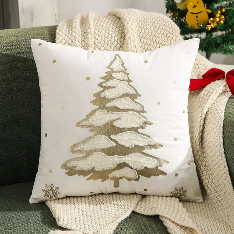AEIOAE Set di 2 federe per cuscini natalizie, 45 x 45 cm