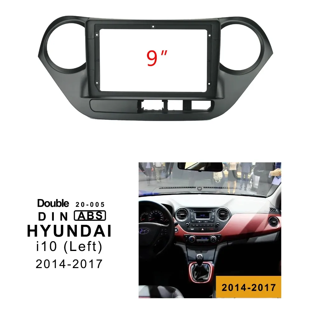 Ezonetronics ڵ ׸ DVD ,     Ʈ ŰƮ,  i10 LHD 2014-2017, ̽ г 9 ġ, 2Din