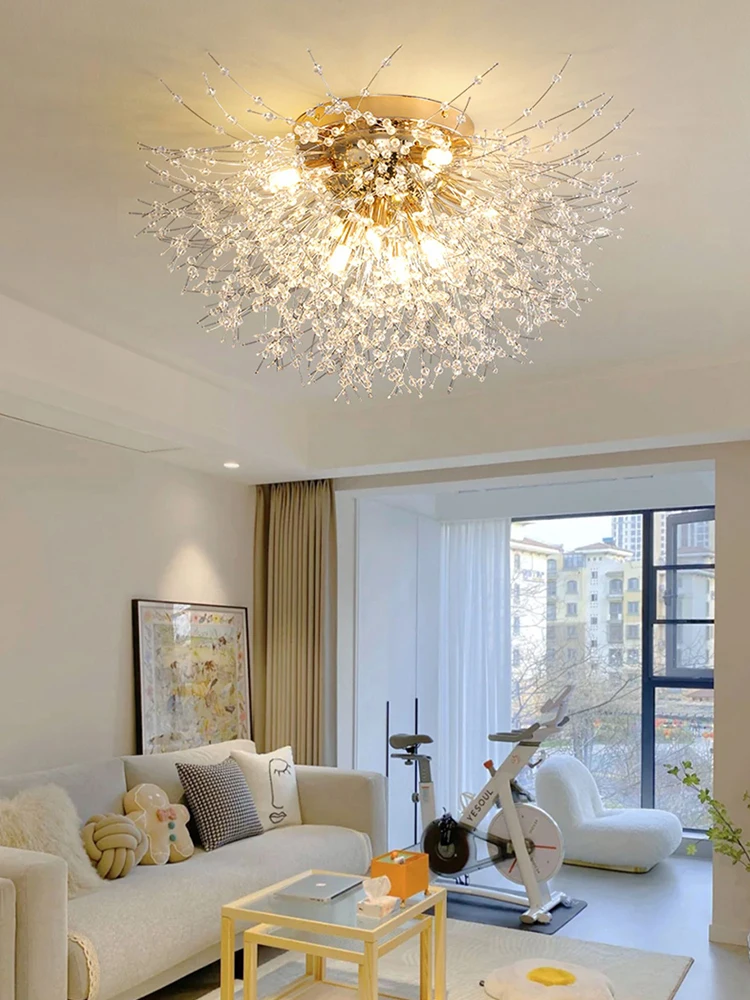 IRALAN Modern Light Luxury Crystal LED Ceiling Lamp Image 6