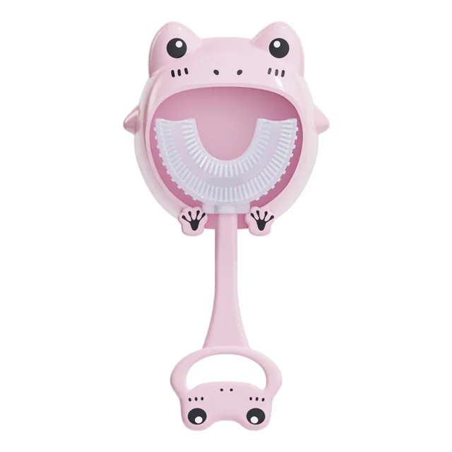 Brosse à dents en Silicone souple pour enfants, nettoyage buccal, en forme de U, avec support, santé et beauté, 2023, 360