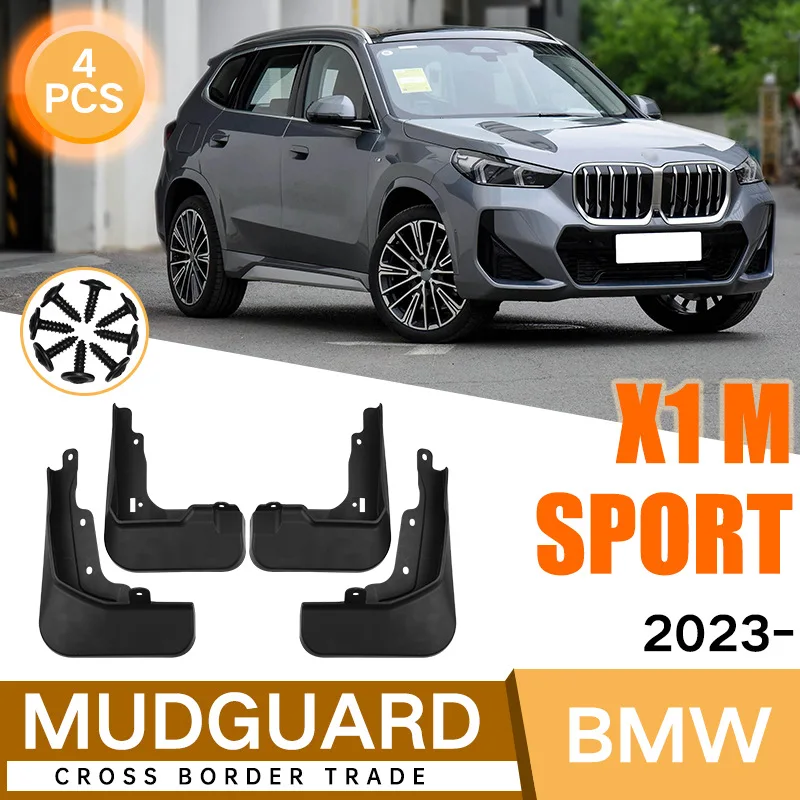 

For BMW X1 M Sport 2023 Car Molded Mud Flaps Splash Guards Mudguards Front Rear Styling Front Rear Car Accessories