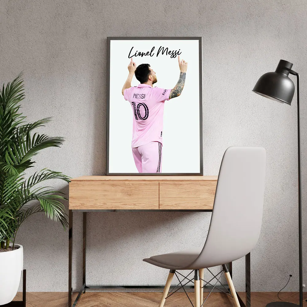 Football Star Messi Ronaldo Poster Wall Art Decoration Painting Without Frame Room Home Decor Soccer Club Fans Collection Gifts