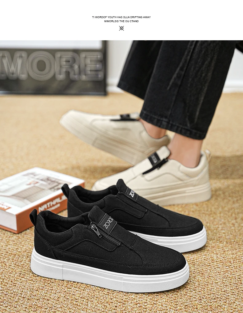 Description Picture 3 of itemMen's low cut fabric face fashionable and trendy youth casual sports shoes