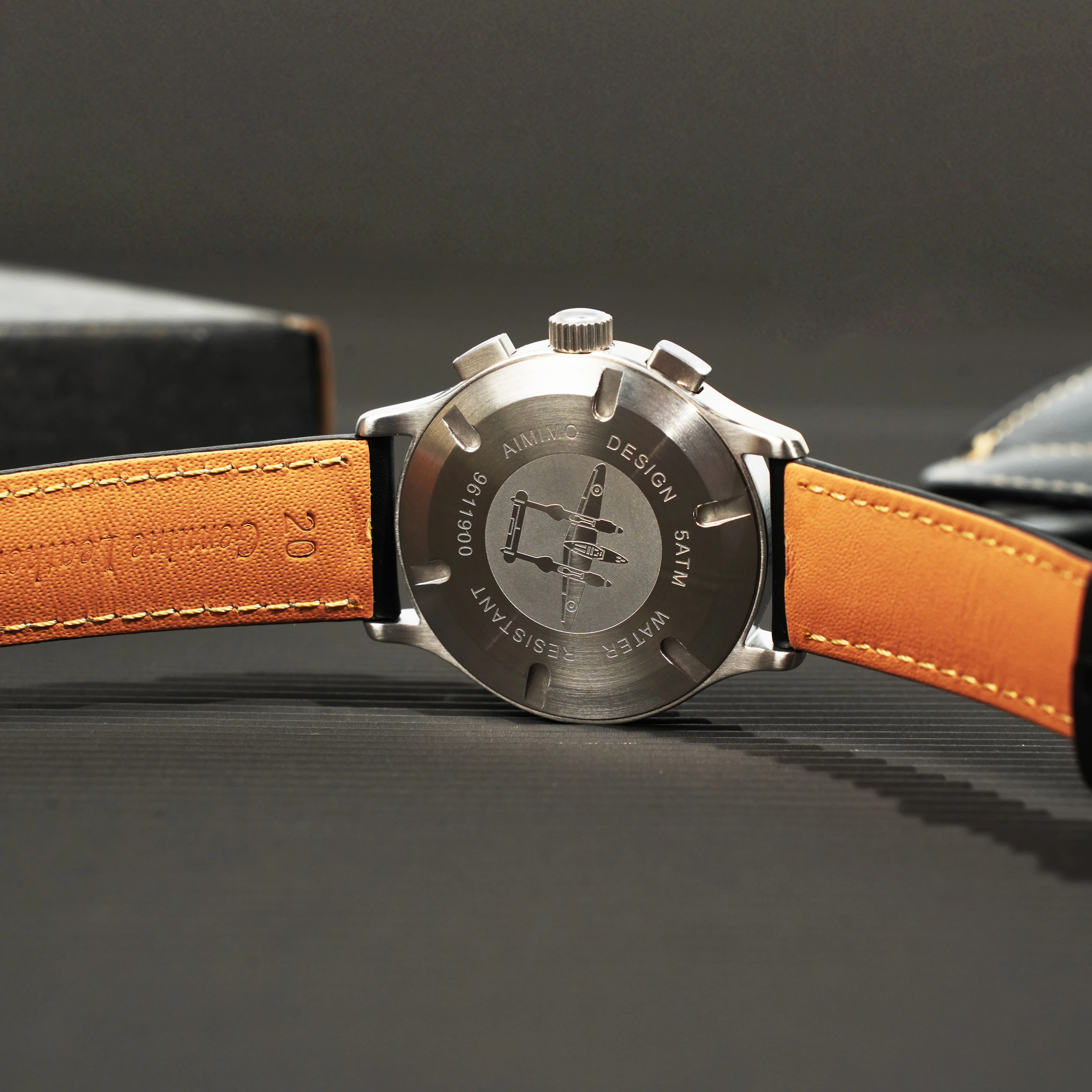 Panda Homage Men Watch Bubble Glass 316L Stainless Steel