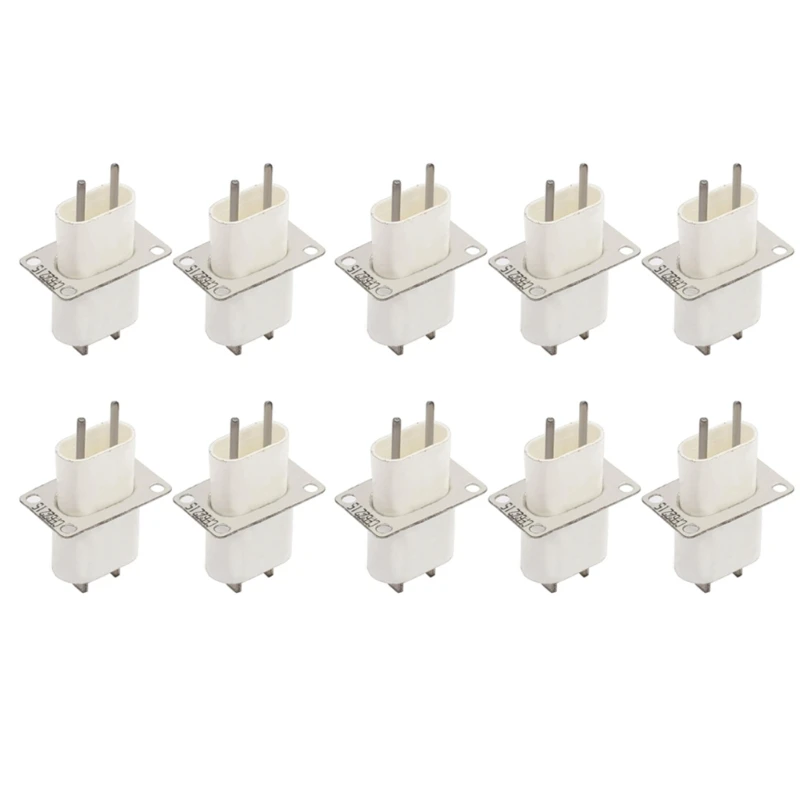10 Pieces Filament Pin Plugs Reliable Microwave Oven Accessories for Microwave