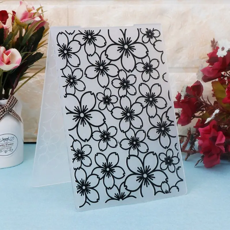 Flower Leaves Embossing Folders For Cards – Plastic Templates For Scrapbooking