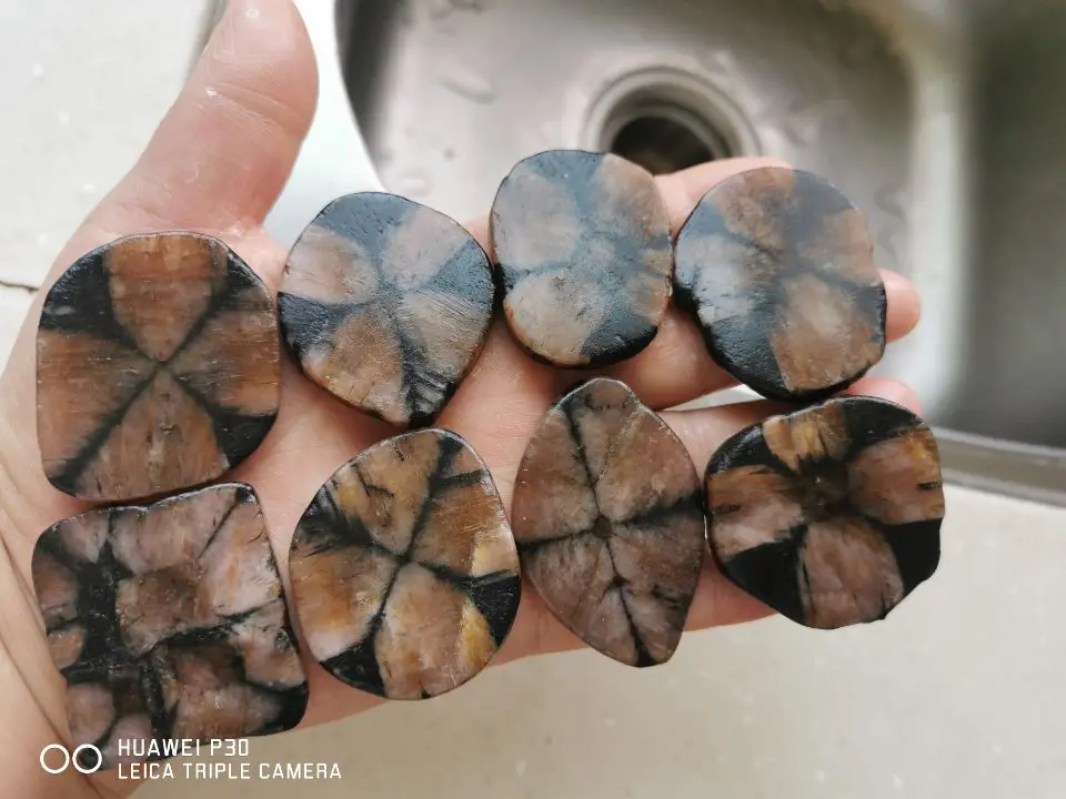 1PC Natural gemstone raw staurolite polished fairy cross stone mineral specimen reiki healing quartz crystal stone as a gift ran 3