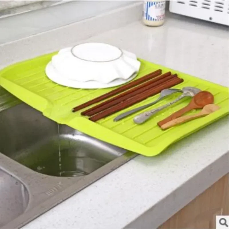Tableware Drain Rack Multi-functional Plastic Drain Tray Fruit Vegetable Tray Countertop Bowl and Chopsticks Storage Rack storage tray kitchen tray water tray