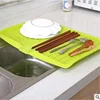 Tableware Drain Rack Multi-functional Plastic Drain Tray Fruit Vegetable Drain Tray Countertop Bowl and Chopsticks Storage Rack 1