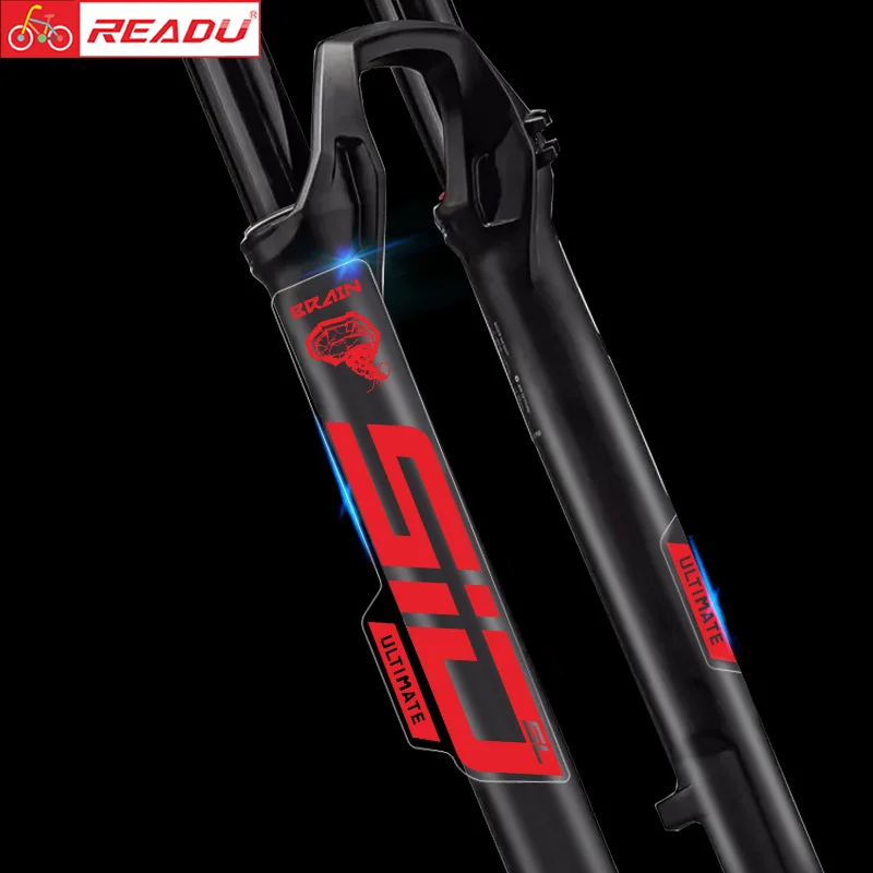 2024 Rockshox Sid Brain Decalcomanie Mountain Bike Forcella Anteriore Adesivi Mtb Bicicletta Forcella Anteriore Decalcomanie Ultimate Bike Stickers