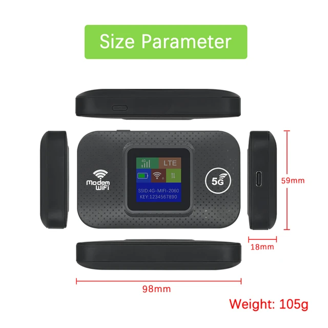 Xiaomi 4G 5G Wifi 6 Mobile Hotspot Router Support 10 Users With Sim Card Slot Wireless Router Portable Wifi Hotspot Home Travel 4