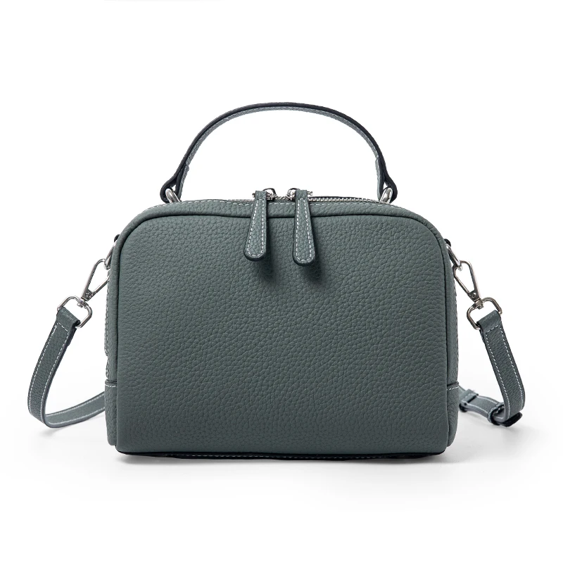 

Hxl New Top Layer Cowhide Handbag Shoulder Bag Messenger Bag All-Match Genuine Leather Women's Bag