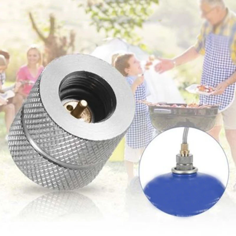 Outdoor Gas Refill Adapter Picnic Adapter Aluminum Alloy Camping Hiking Connector Filling Butane Canister New Practical