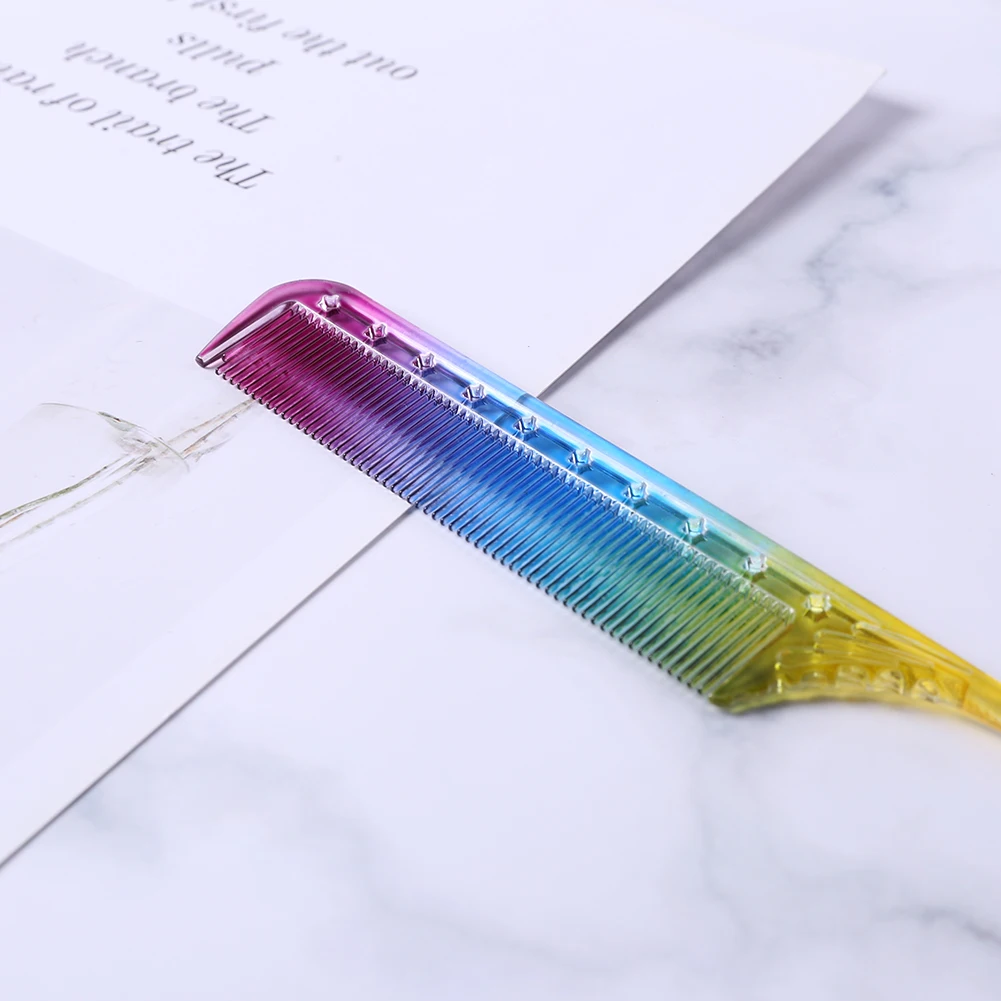 Description Picture 4 of itemAnti-Static Rainbow Hair Comb Double Head Entangled Comb Hair Styling Tool