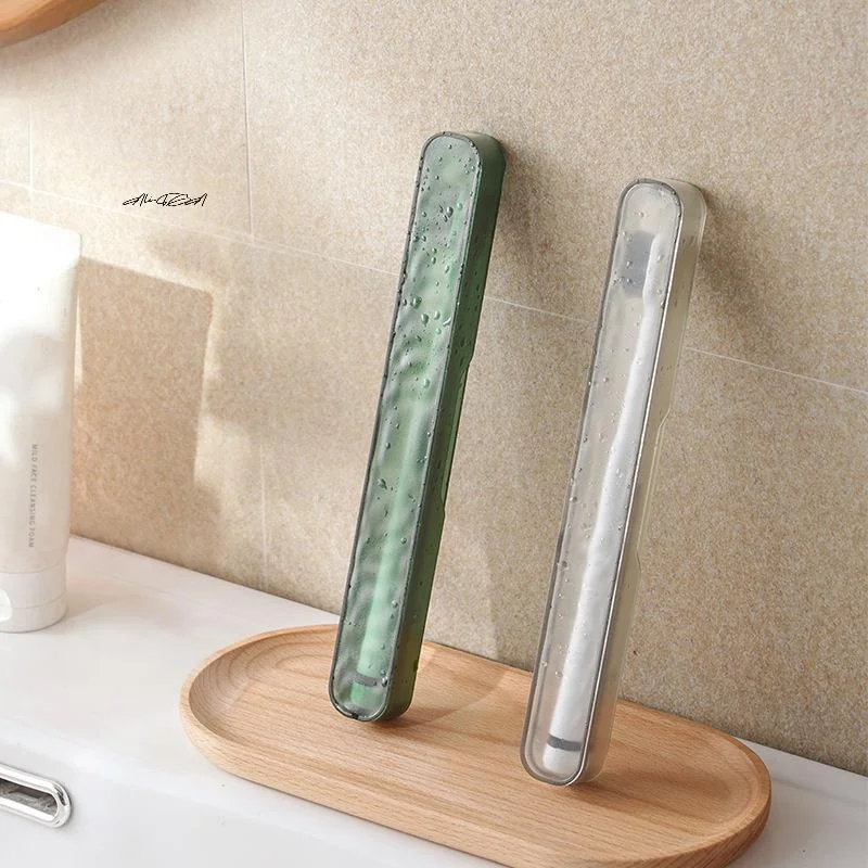 Portable Toothbrush Storage Organizer Case - Travel Holder for Outdoor and Bathroom Essentials
