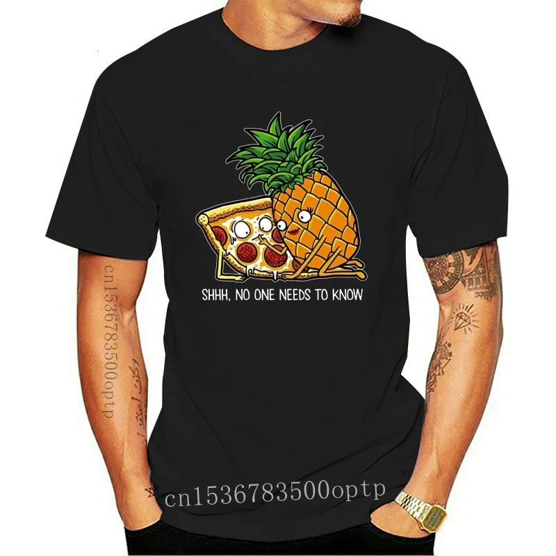 

New Men T shirt Funny Pineapple Pizza Shirt funny t-shirt novelty tshirt women