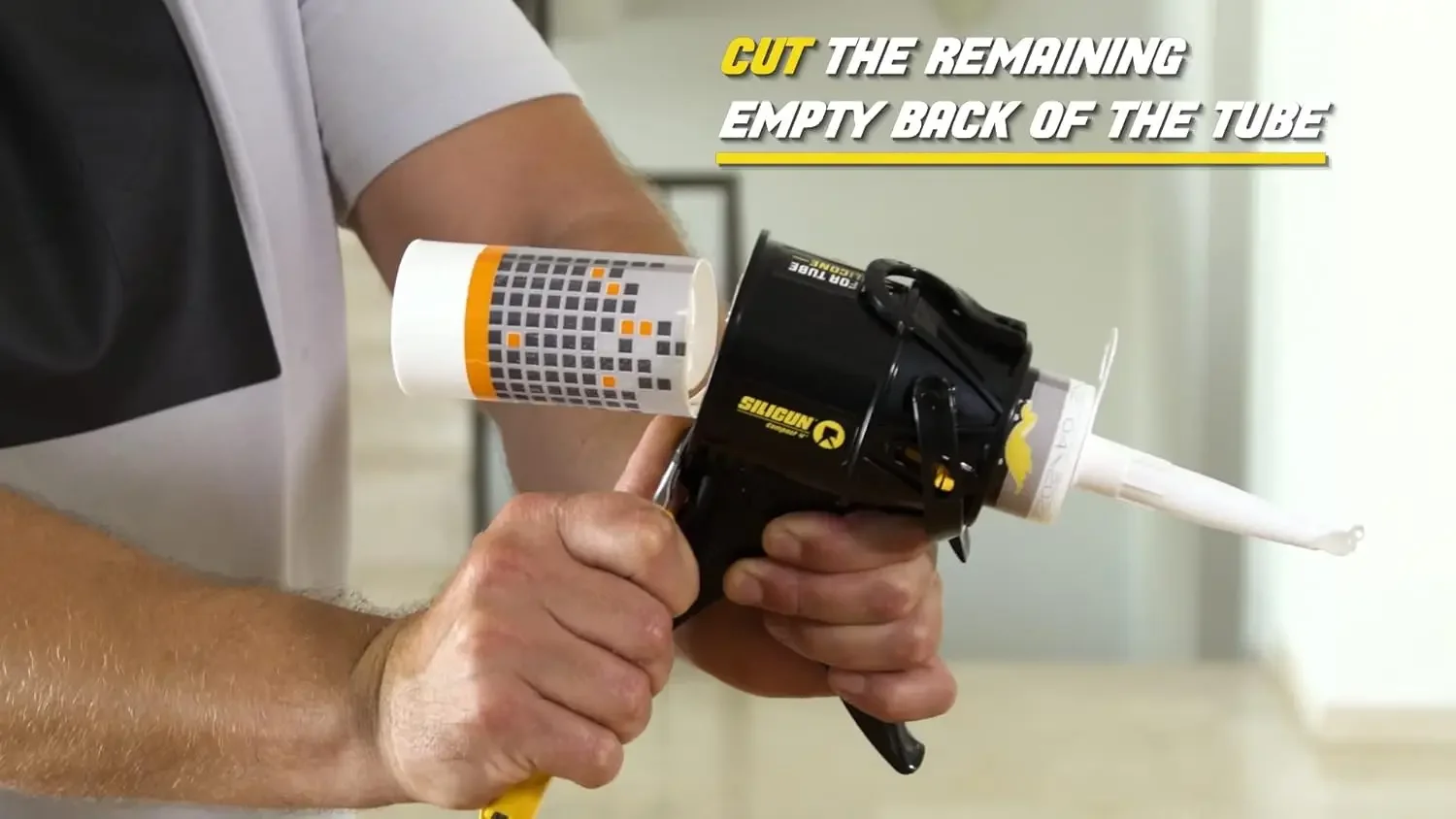 Caulking Gun (5 Pcs) - Anti Drip Extreme-Duty Caulking Gun - Patented New and Innovative Design - Lightweight ABS Frame 5