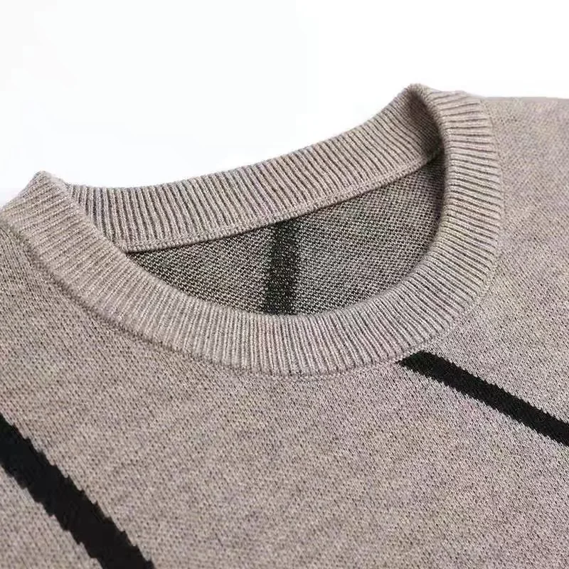 2024 New High-end Brand Wool Pullover Men's Designer Winter Sweater Fashion Geometric Jacquard Casual Pullover Men's Clothing AA