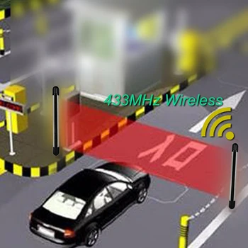 433MHz Wireless Outdoor Waterproof Infrared Beam Detector, Fence Garden Barrier Sensor For Home Burglar GSM Alarm System