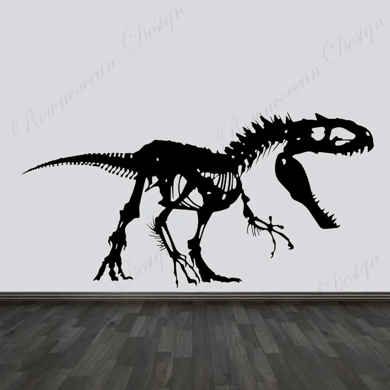 

Dinosaur Fossil Skeleton Tyrannosaurus Wall Sticker Vinyl Home Decoration Living Room Animal Wall Decals Removable Mural A661