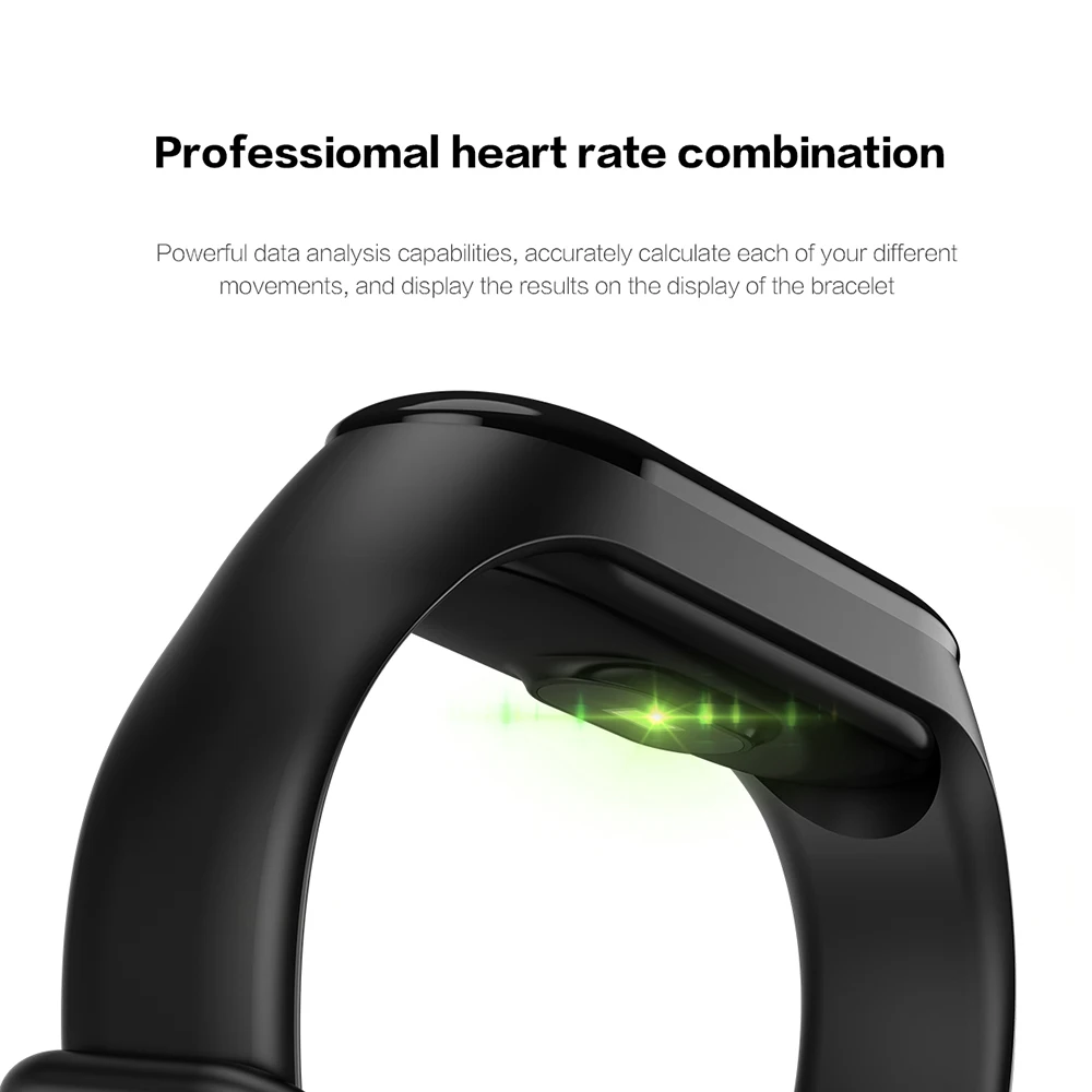 M3 Plus Smart Sports Watch Silicone Waterproof Bracelet Heart Rate Blood Pressure Monitor Fitness Tracker Smart Watch 4