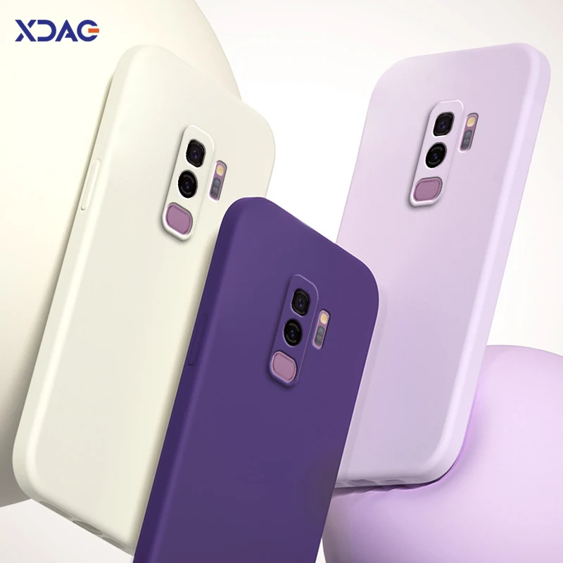 Luxury Liquid Silicone Soft Candy Phone Case - Classic Square Design