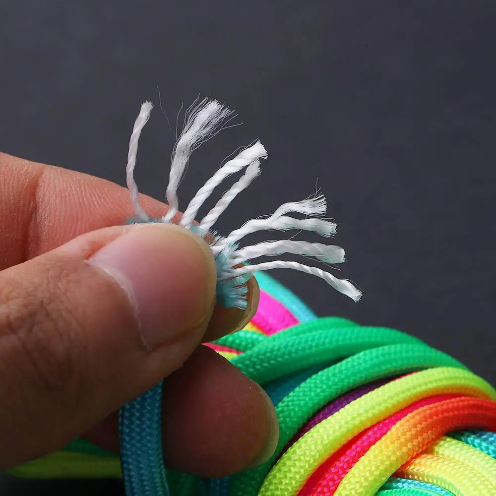 Ausrüstung Fallschirmschnur Regenbogen-Paracord-Seil Regenbogenfarben-Seil DIY Überlebensarmband Fallschirmschnur-Lanyard – Detail 6
