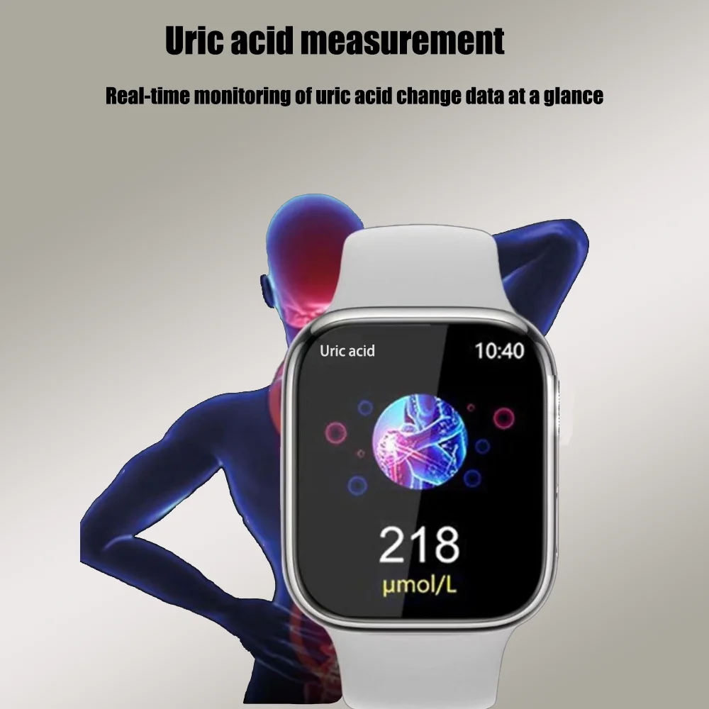 Non-invasive Blood Glucose Meter Blood Lipids Uric Acid Blood Glucose Smart Watch Adult EcG Bluetooth Health Monitoring Device