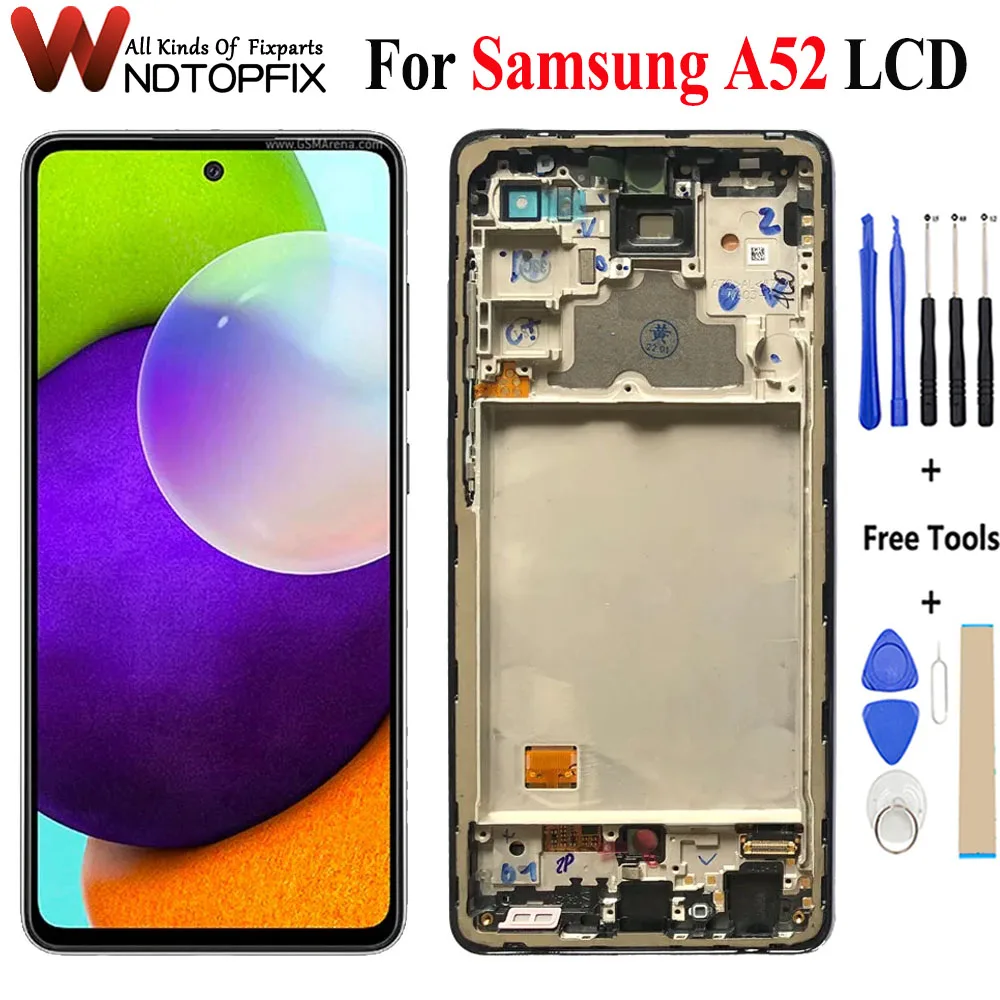 

6.5" New For Samsung Galaxy A52 4G A525 SM-A525B SM-A525F SM-A525M Display Lcd For Samsung A52 LCD Touch Screen Parts