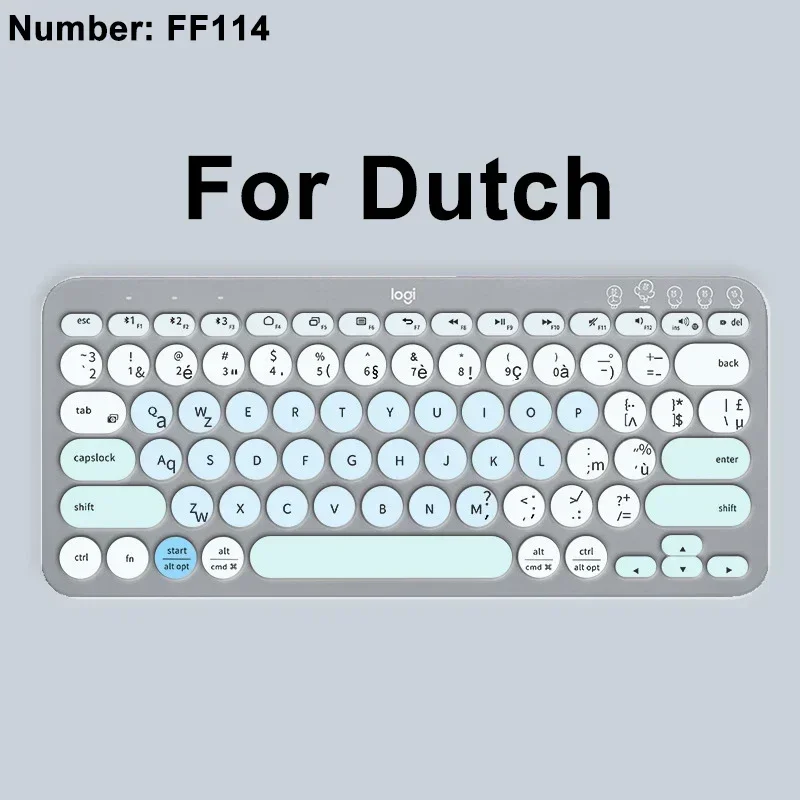 Universal Silicone Keyboard Protector Skin Film - Clear Pink with Multilingual Layout