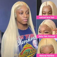 200 Density 613 Bone Straight Honey Blonde Wig Human Hair Pre Plucked 13x6 Hd Lace Frontal Wigtransparent Brazilian Woman Hair 2