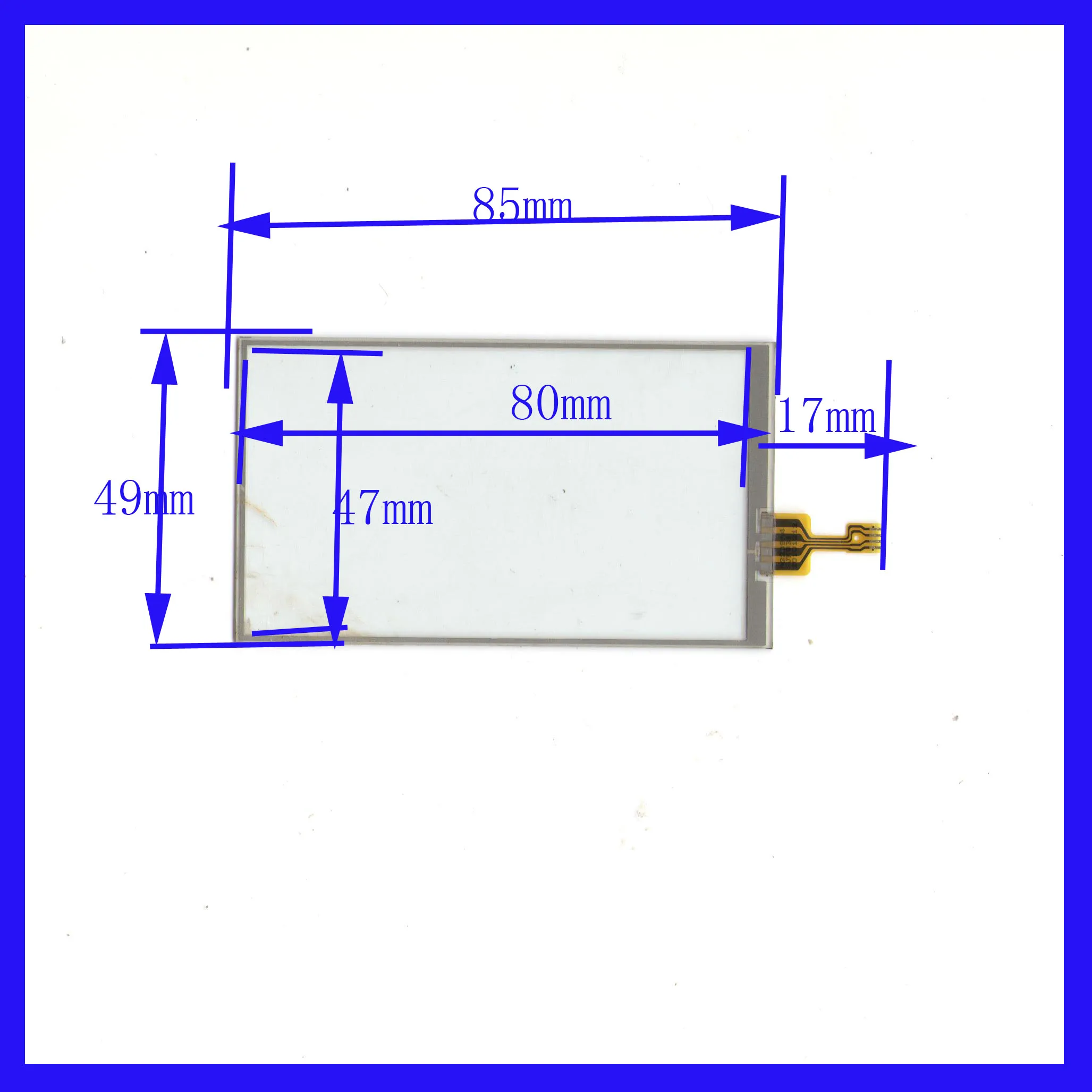

10PCS/LOT A2209 TOUCHSCREEN touch screen panel 7inch 4 line 85*49mm Sensor glass Compabible 85*49