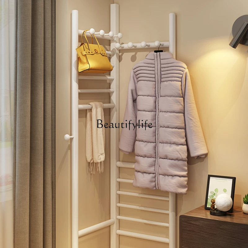 

Corner Coat Rack Floor-Standing Household Bedroom Corner Hang Clothes Storage Rack