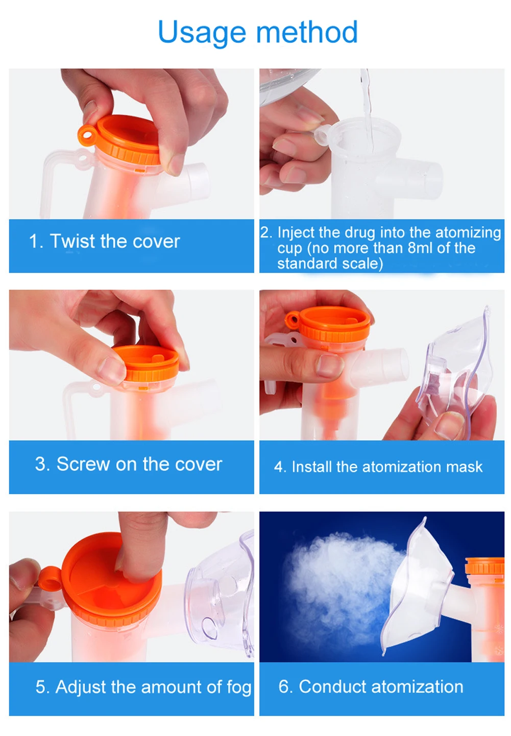 Household Compressor Nebulizer Set description 9