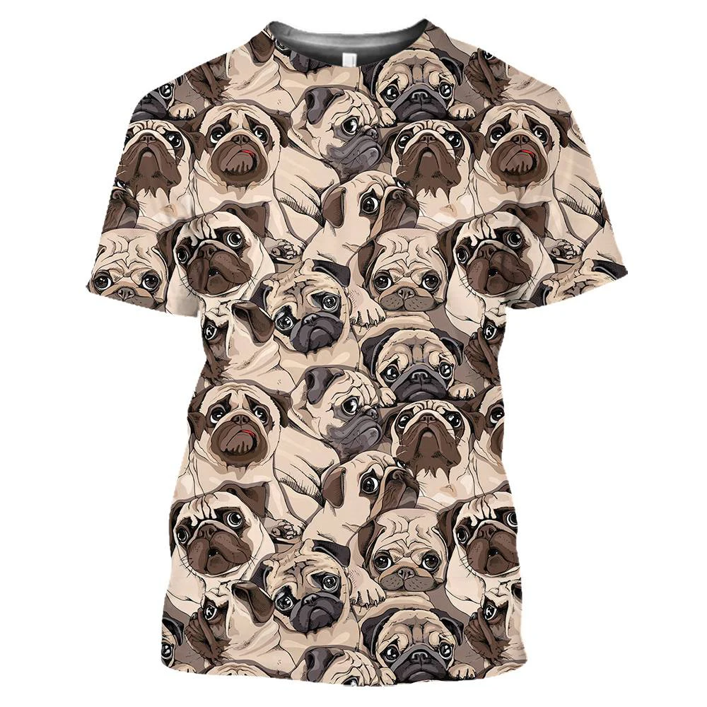Men's Dog Short Sleeve Oversized T-Shirt