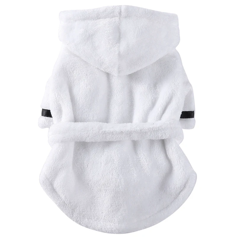 Pet Dog Bathrob Dog Pajamas Sleeping Clothes Super Soft Pet Bath Drying Towel Clothes for for Puppy Dogs Cats Pet Supplies